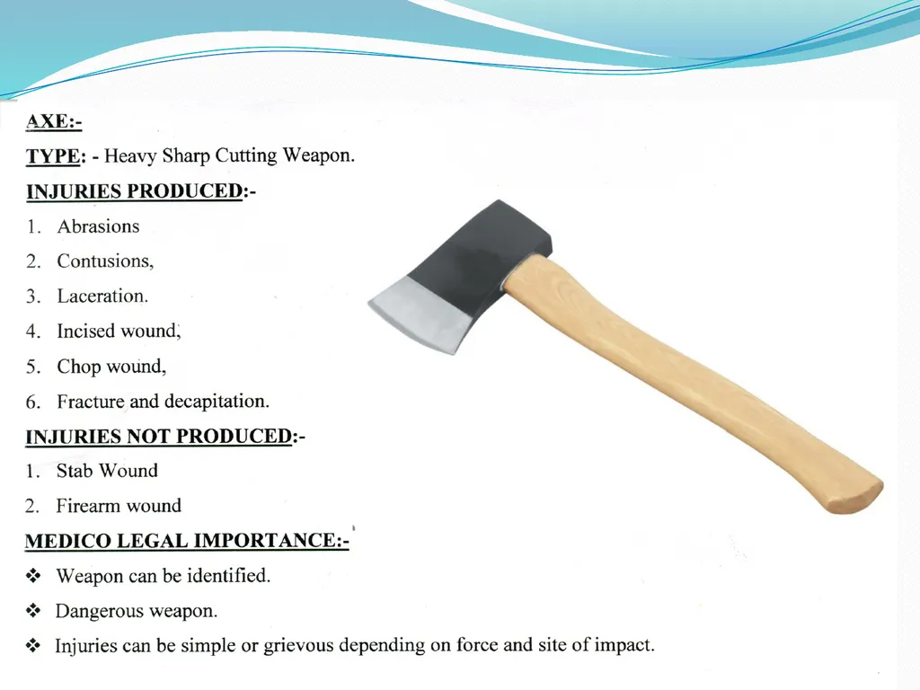 Examination of Weapons By Dr. Waheed Trishool - slide 6 of 22