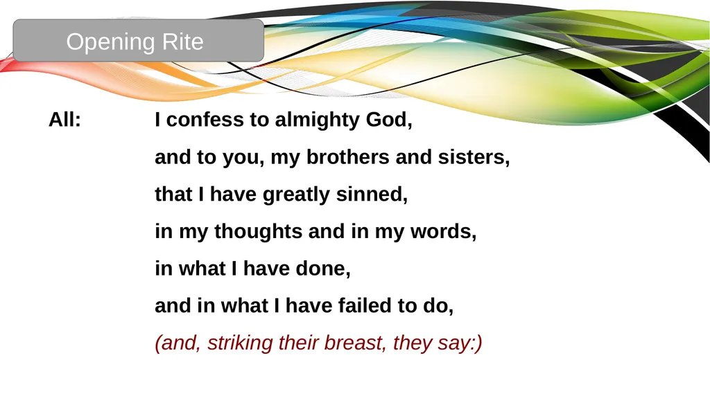Celebration of the Word with Communion Liturgical - slide 12 of 52