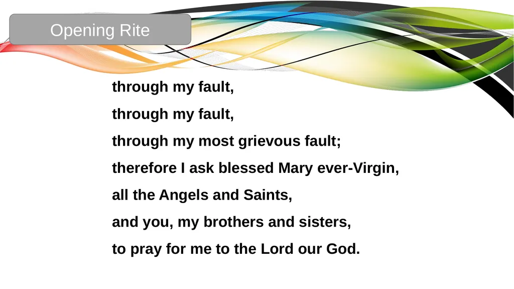 Celebration of the Word with Communion Liturgical - slide 13 of 52