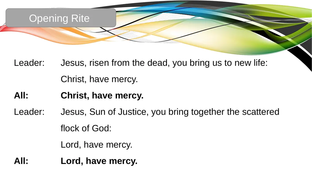 Celebration of the Word with Communion Liturgical - slide 8 of 52