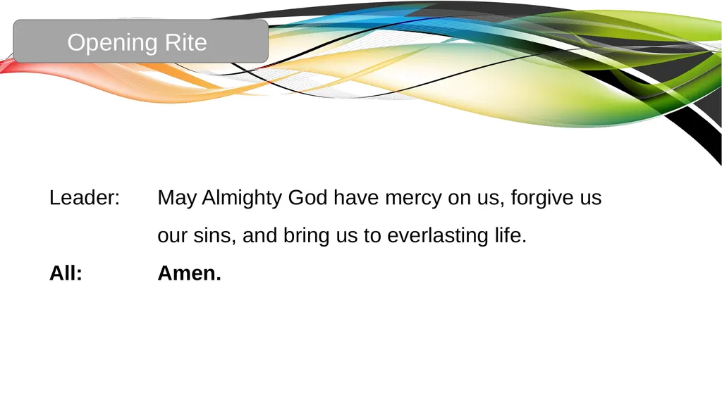 Celebration of the Word with Communion Liturgical - slide 9 of 52