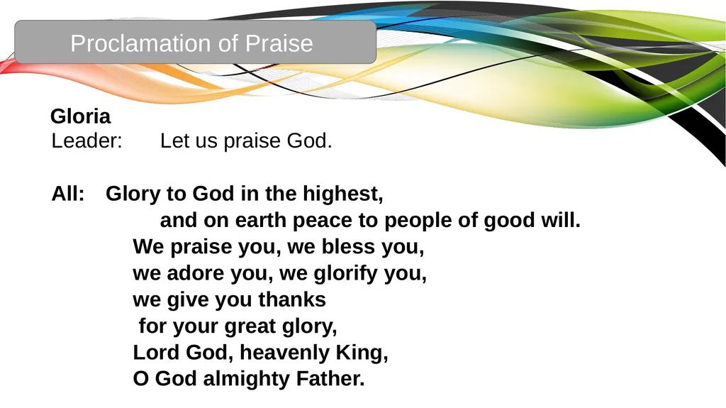 Celebration of the Word with Communion Liturgical - slide 38 of 52