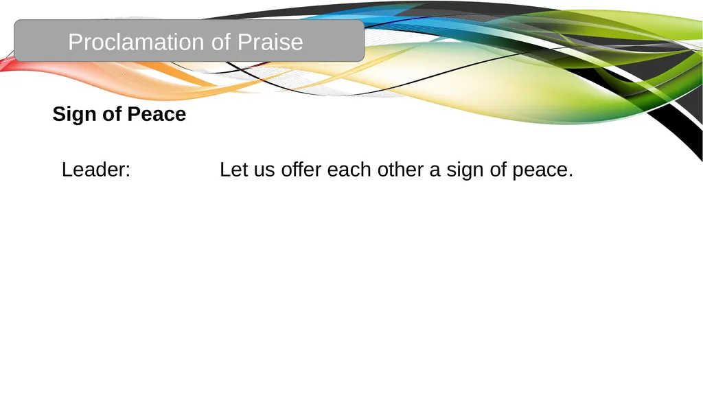 Celebration of the Word with Communion Liturgical - slide 40 of 52