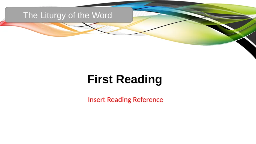 Celebration of the Word with Communion Liturgical - slide 20 of 52