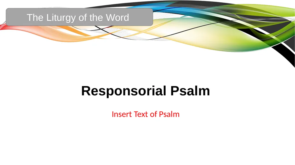Celebration of the Word with Communion Liturgical - slide 21 of 52