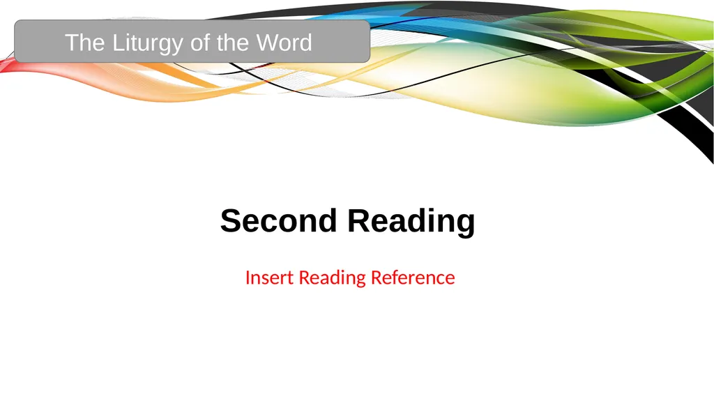 Celebration of the Word with Communion Liturgical - slide 22 of 52