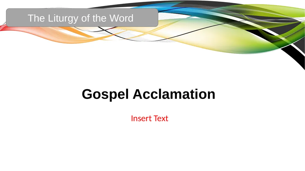 Celebration of the Word with Communion Liturgical - slide 23 of 52