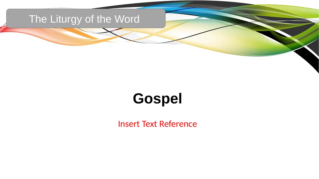 Celebration of the Word with Communion Liturgical - slide 24 of 52