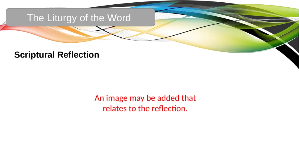 Celebration of the Word with Communion Liturgical - slide 25 of 52