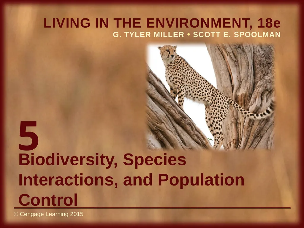 5 Biodiversity, Species Interactions, and - slide 1 of 44