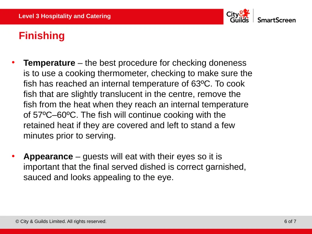 PowerPoint presentation Finishing advanced fish, - slide 6 of 7