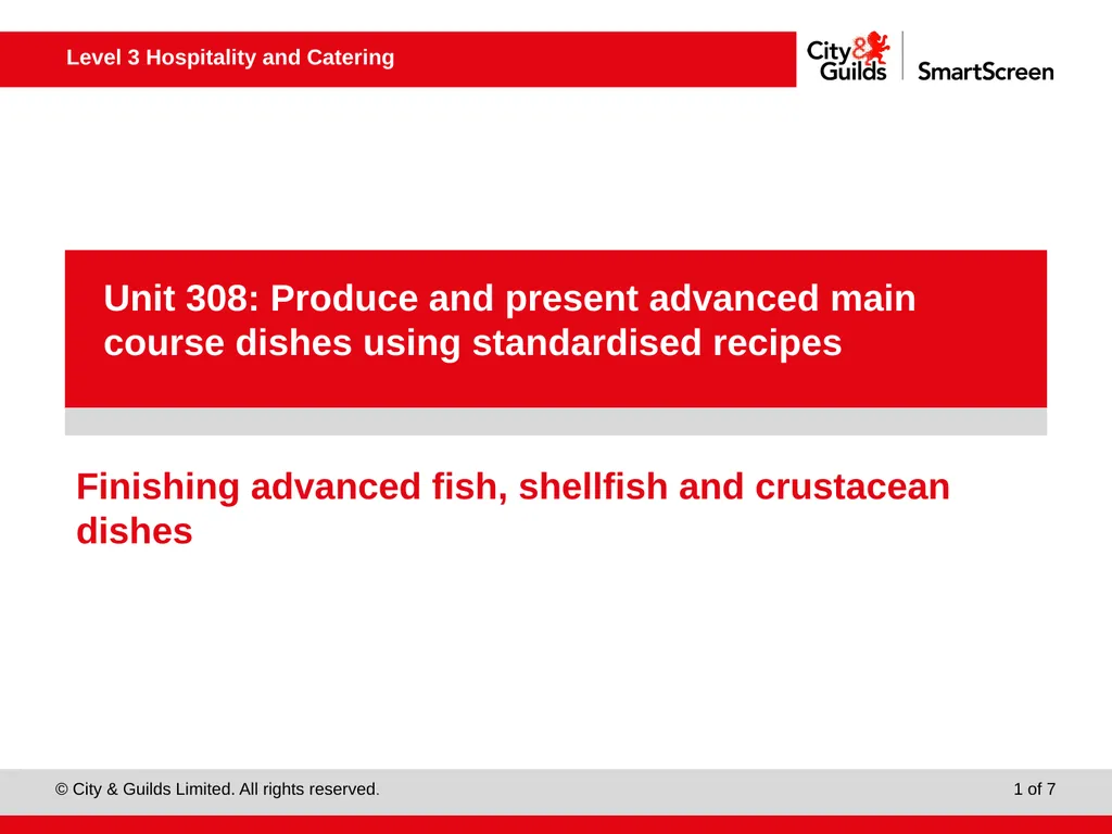 PowerPoint presentation Finishing advanced fish, - slide 1 of 7