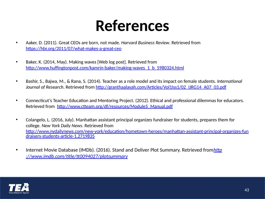 Understand the influence teachers can have on - slide 43 of 45