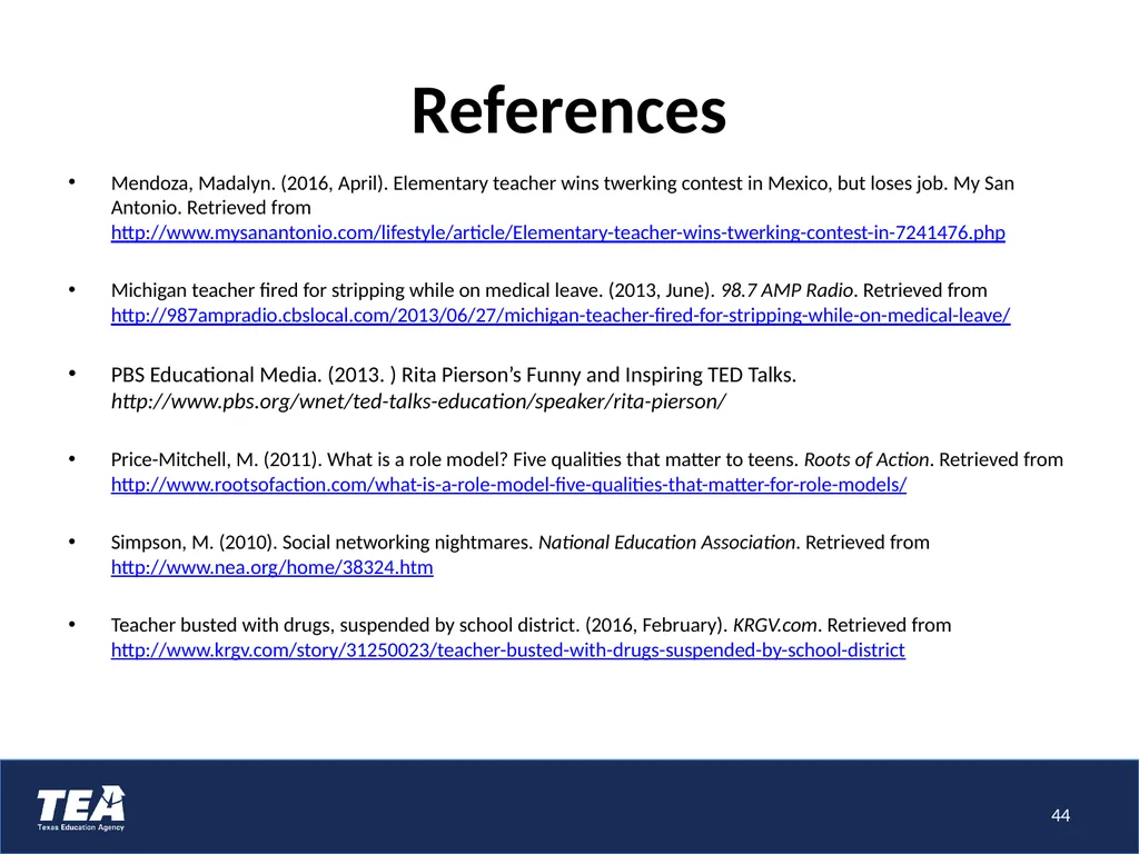Understand the influence teachers can have on - slide 44 of 45