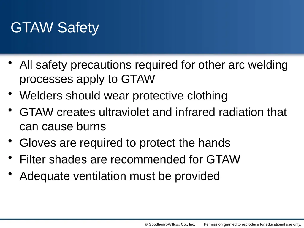 8 Gas Tungsten Arc Welding Chapter Contrast the - slide 56 of 57