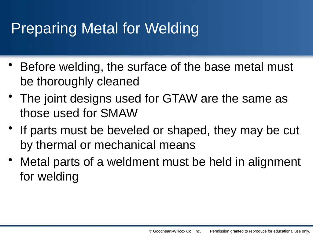 8 Gas Tungsten Arc Welding Chapter Contrast the - slide 29 of 57