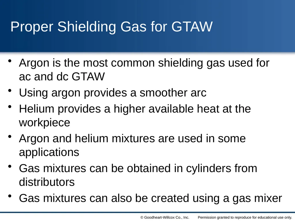 8 Gas Tungsten Arc Welding Chapter Contrast the - slide 20 of 57