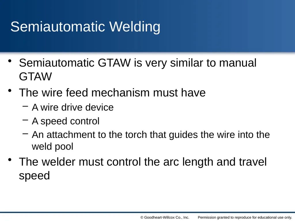 8 Gas Tungsten Arc Welding Chapter Contrast the - slide 48 of 57