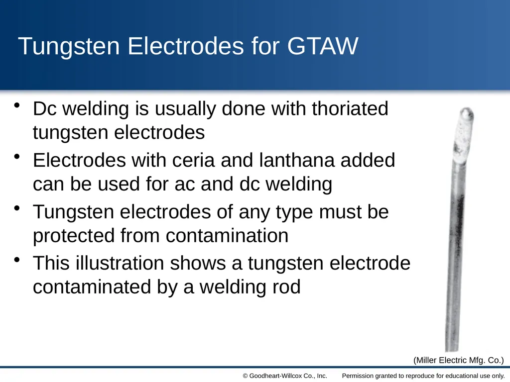 8 Gas Tungsten Arc Welding Chapter Contrast the - slide 24 of 57