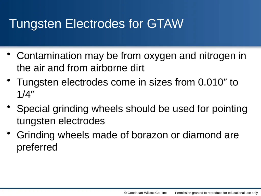 8 Gas Tungsten Arc Welding Chapter Contrast the - slide 25 of 57