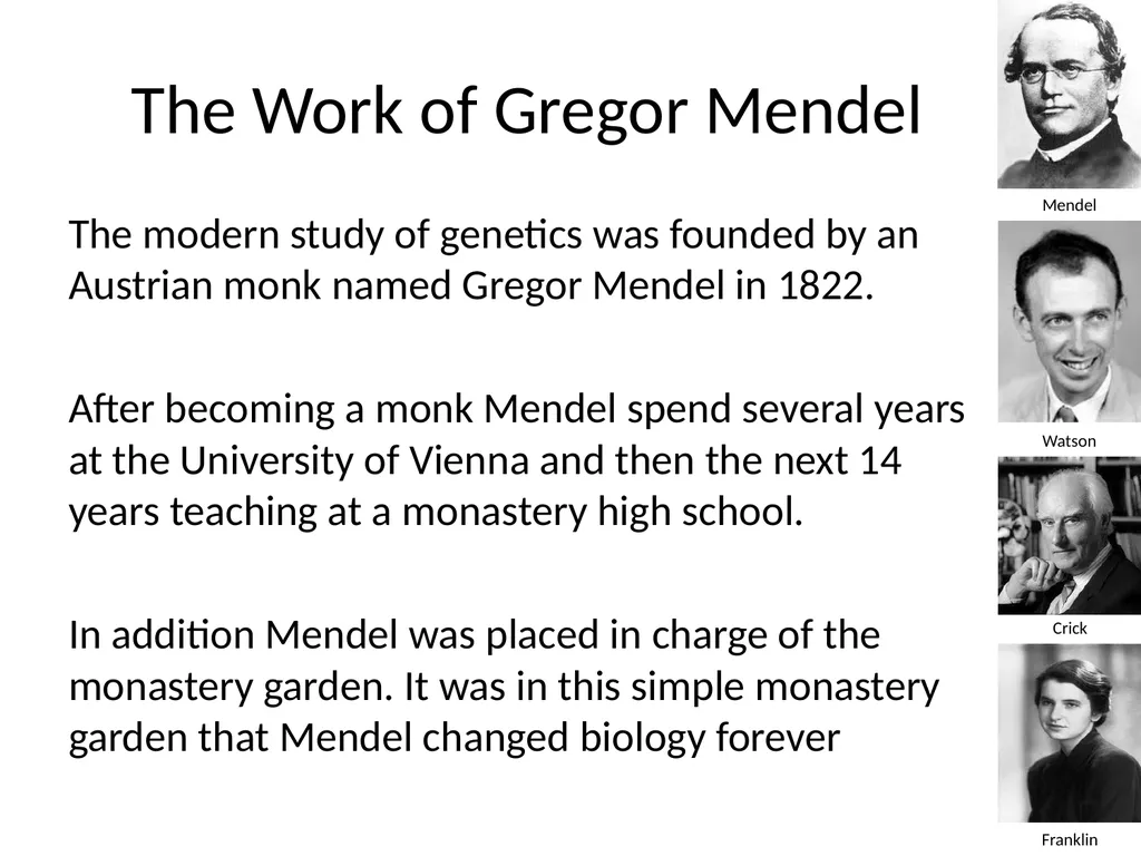 Introduction to Genetics Chapter 11.1 Heredity and - slide 4 of 20