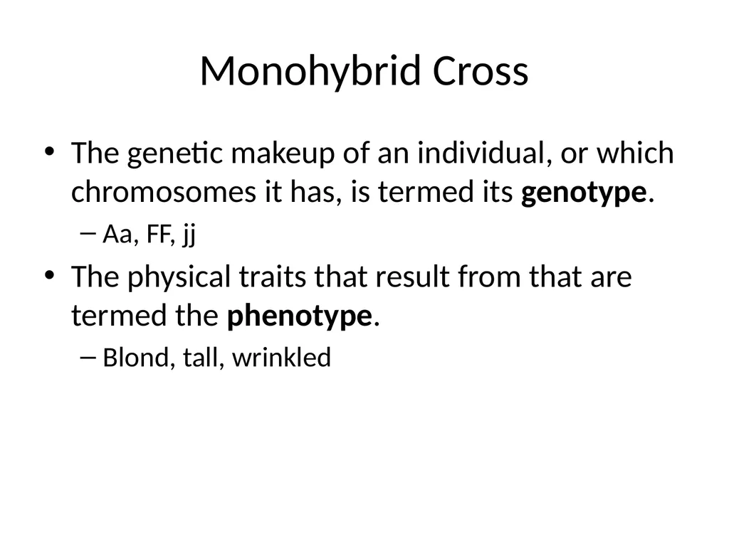Gregor Mendel The father of genetics Grew pea - slide 7 of 20