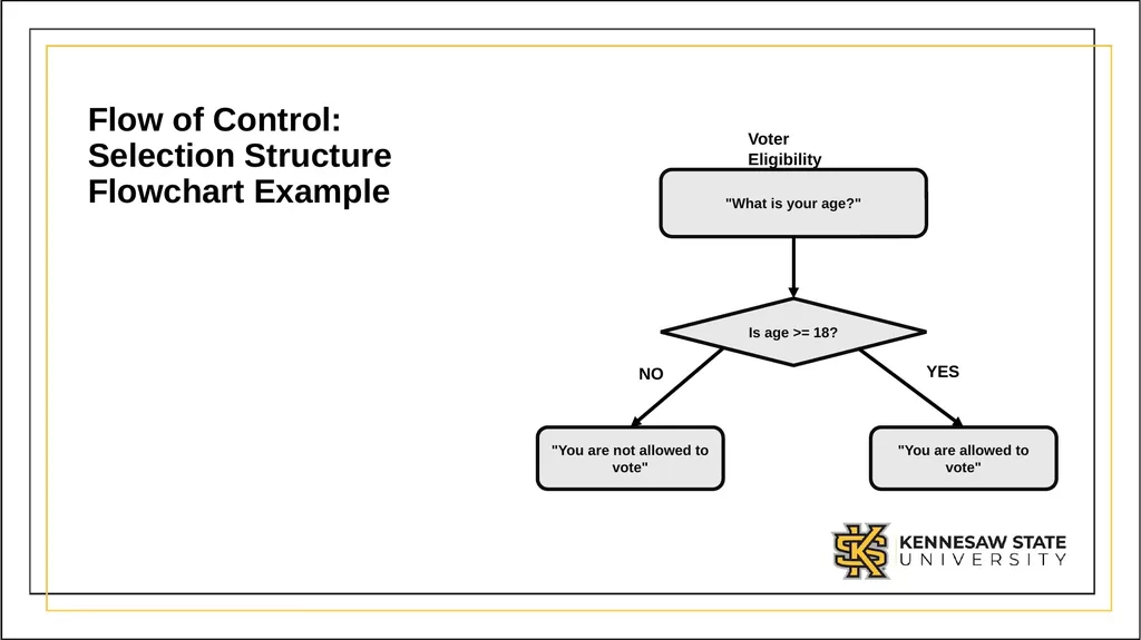 CSE 1321 Module 2 Selection Structures Topics Flow - slide 6 of 42