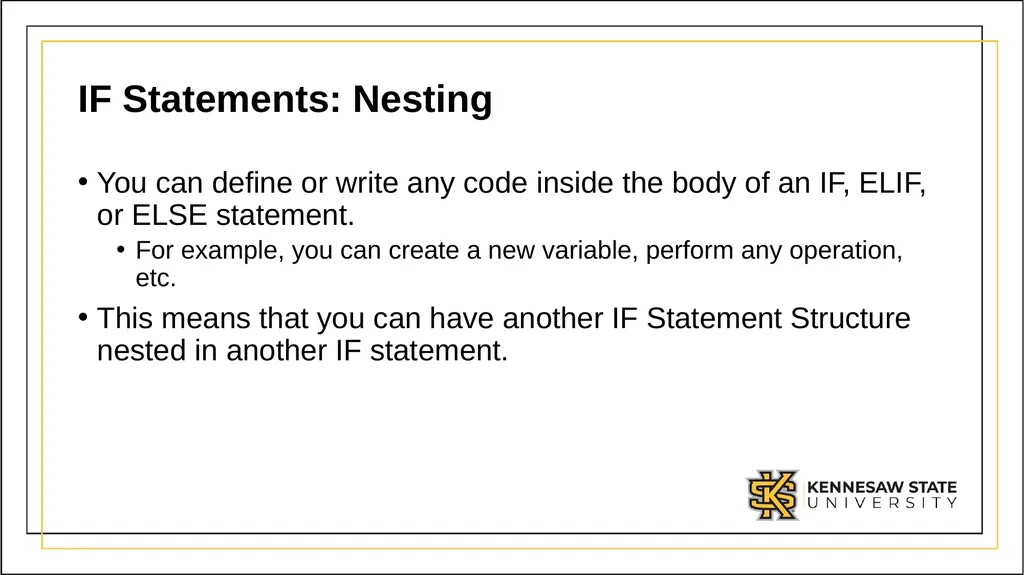 CSE 1321 Module 2 Selection Structures Topics Flow - slide 30 of 42