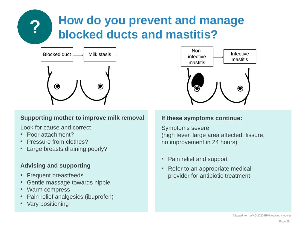 Breastfeeding: Overcoming difficulties Goal and - slide 29 of 51