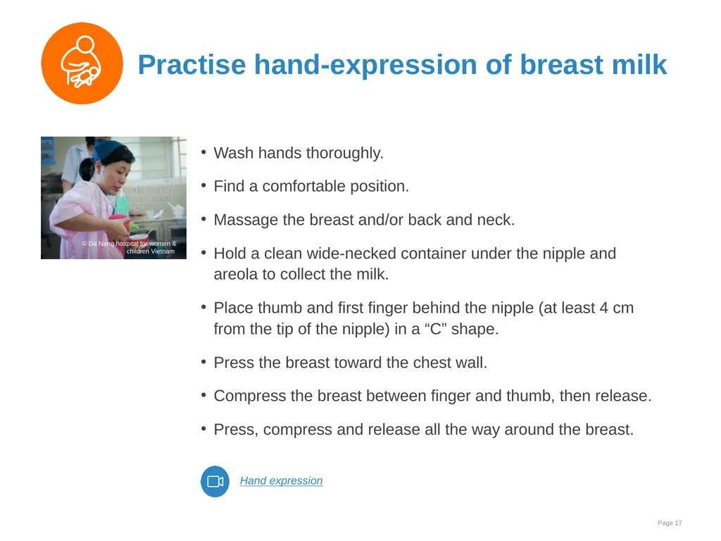 Breastfeeding: Overcoming difficulties Goal and - slide 17 of 51