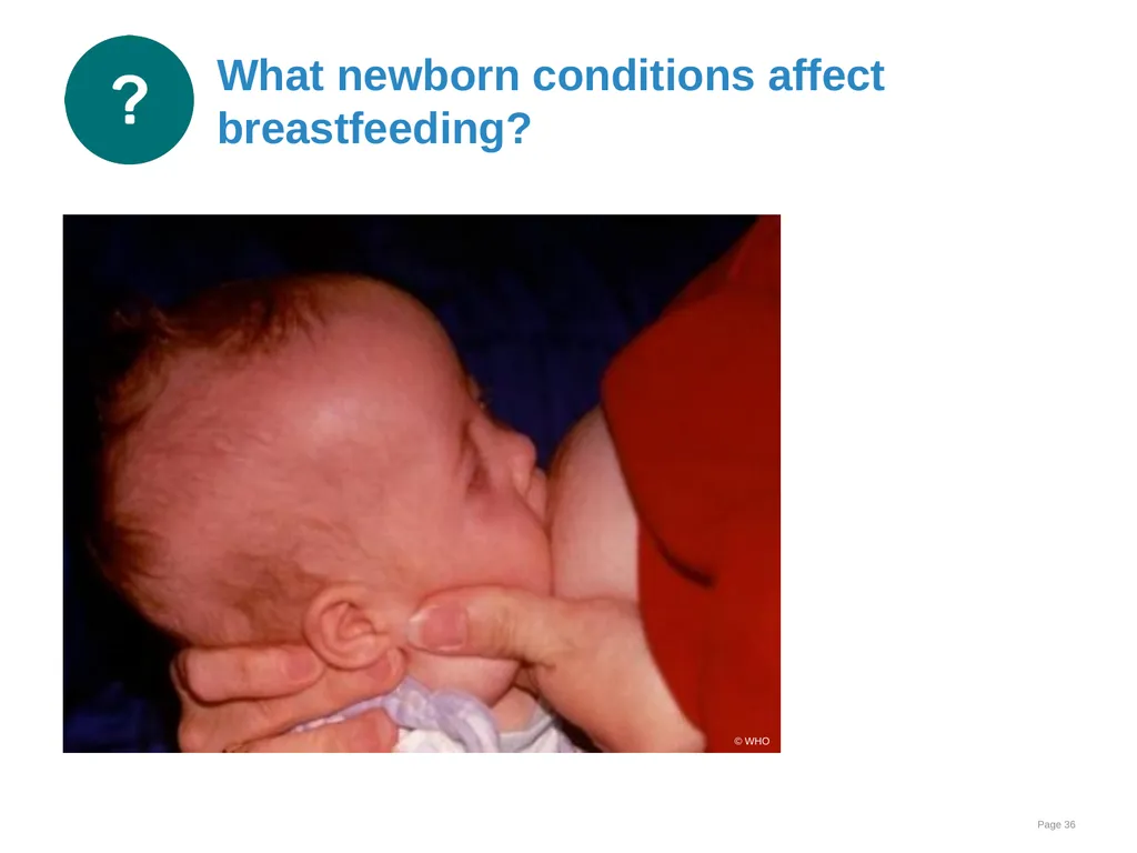 Breastfeeding: Overcoming difficulties Goal and - slide 36 of 51