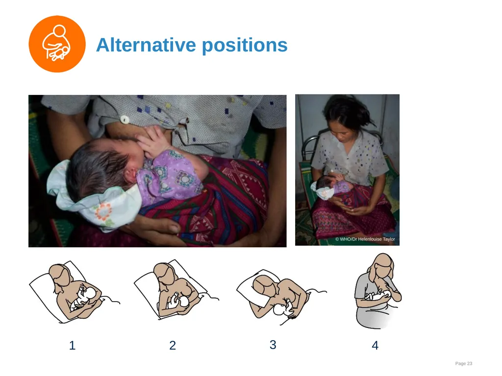 Breastfeeding: Ensuring a good start - slide 23 of 44