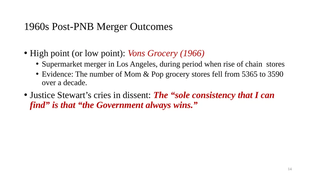 Topic 9b Evolution of Horizontal Merger Law - slide 14 of 87