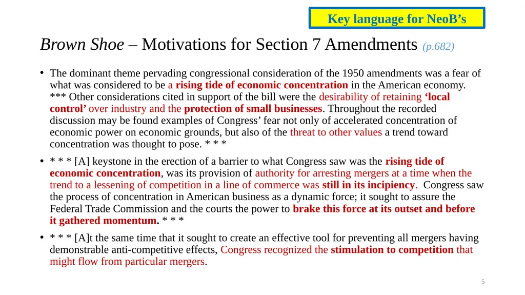 Topic 9b Evolution of Horizontal Merger Law - slide 5 of 87