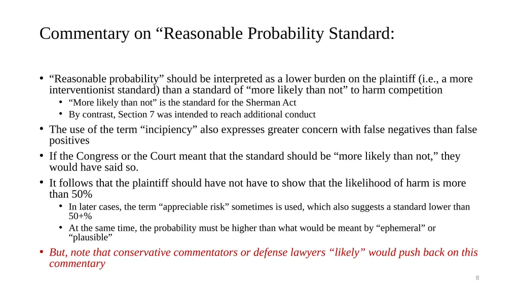 Topic 9b Evolution of Horizontal Merger Law - slide 8 of 87