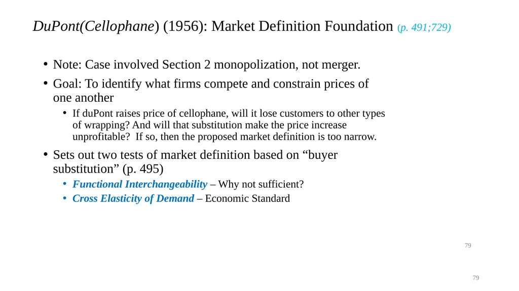 Topic 9b Evolution of Horizontal Merger Law - slide 79 of 87