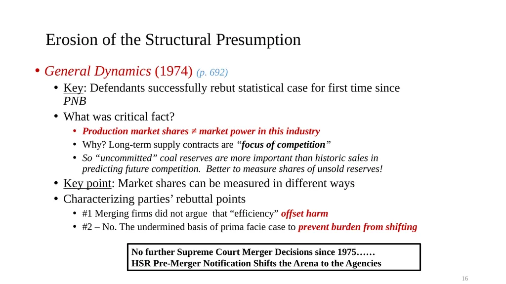 Topic 9b Evolution of Horizontal Merger Law - slide 16 of 87