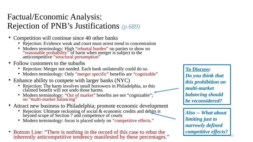 Topic 9b Evolution of Horizontal Merger Law - slide 13 of 87