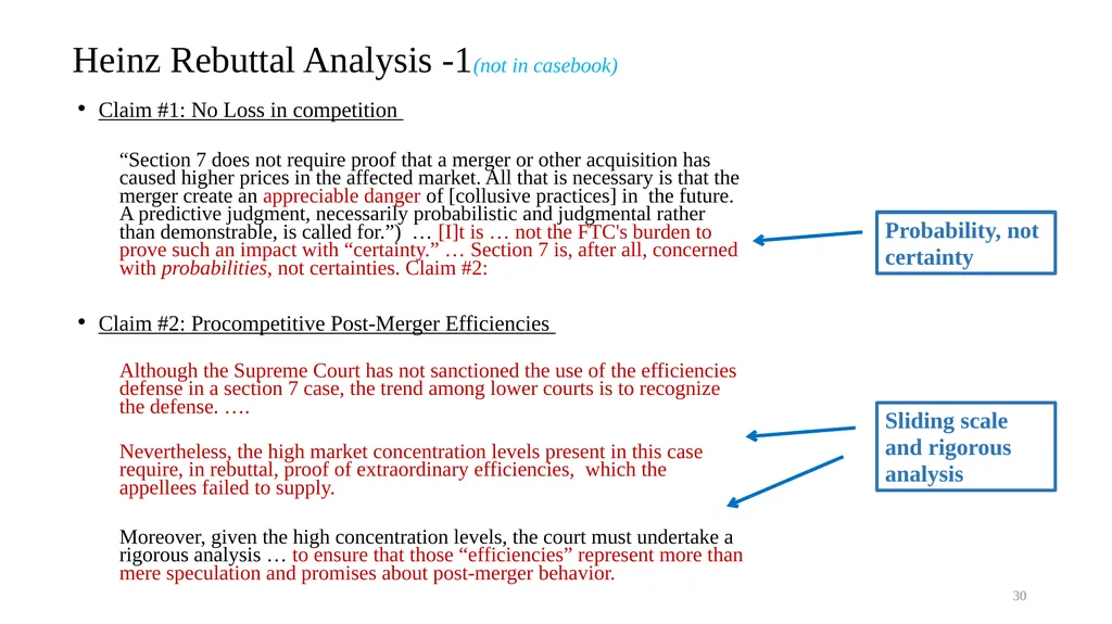 Topic 9b Evolution of Horizontal Merger Law - slide 30 of 87