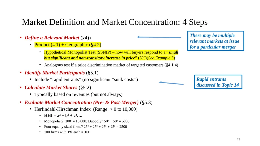 Topic 9b Evolution of Horizontal Merger Law - slide 75 of 87
