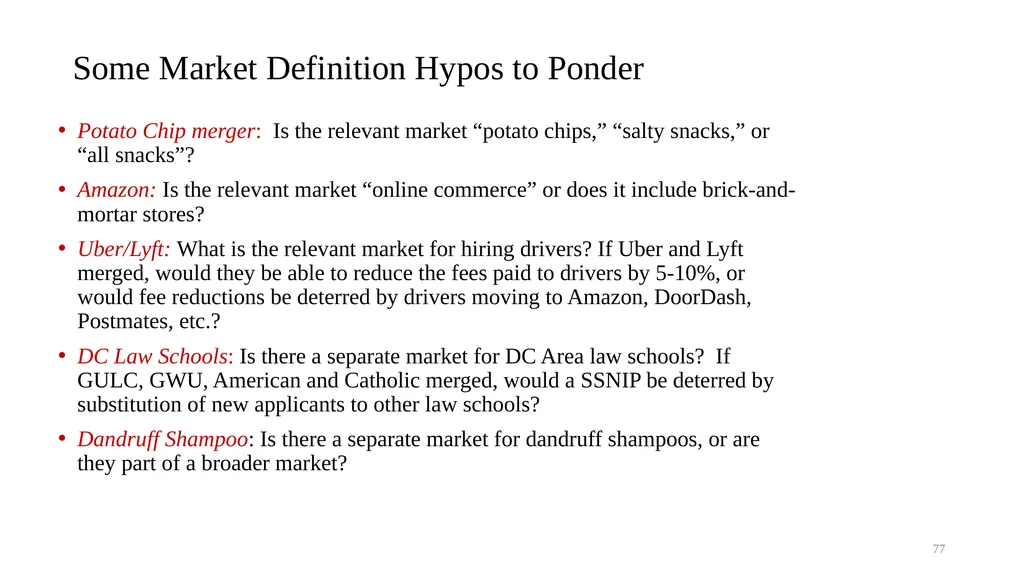 Topic 9b Evolution of Horizontal Merger Law - slide 77 of 87