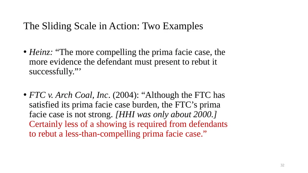 Topic 9b Evolution of Horizontal Merger Law - slide 32 of 87