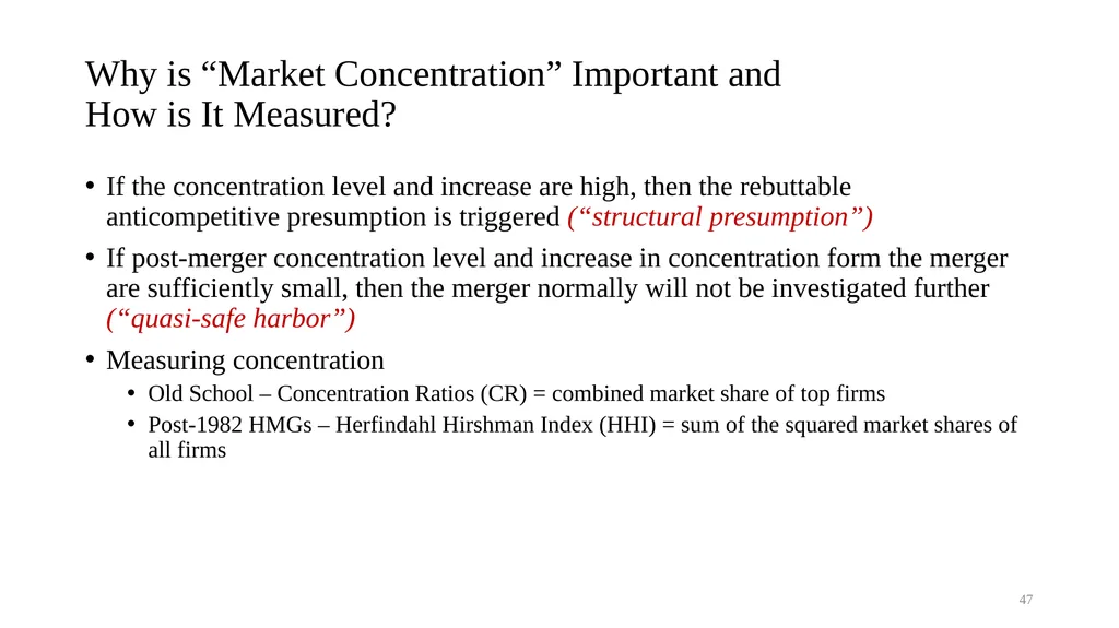 Topic 9b Evolution of Horizontal Merger Law - slide 47 of 87