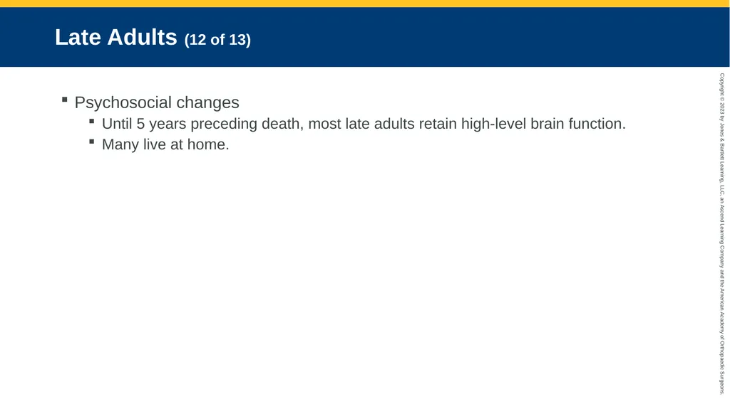 Life Span Development CHAPTER 10 Introduction - slide 43 of 44