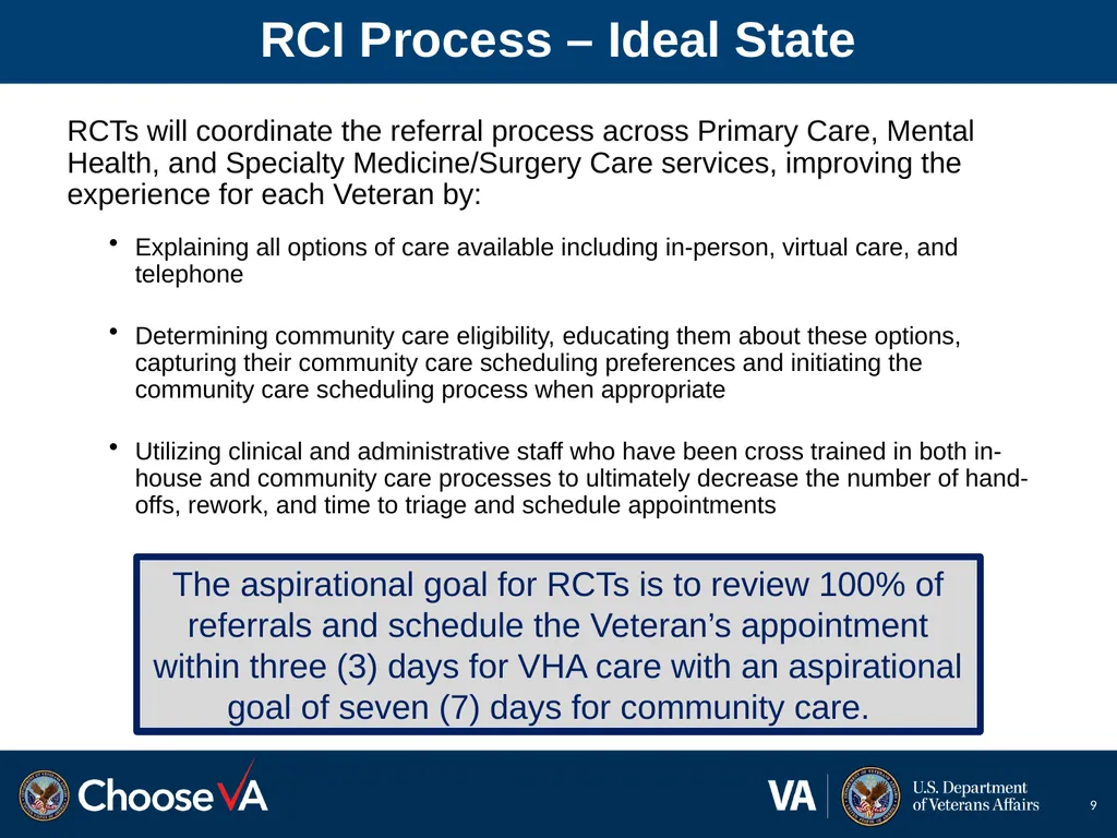 Referral Coordination Initiative (RCI) February - slide 9 of 14