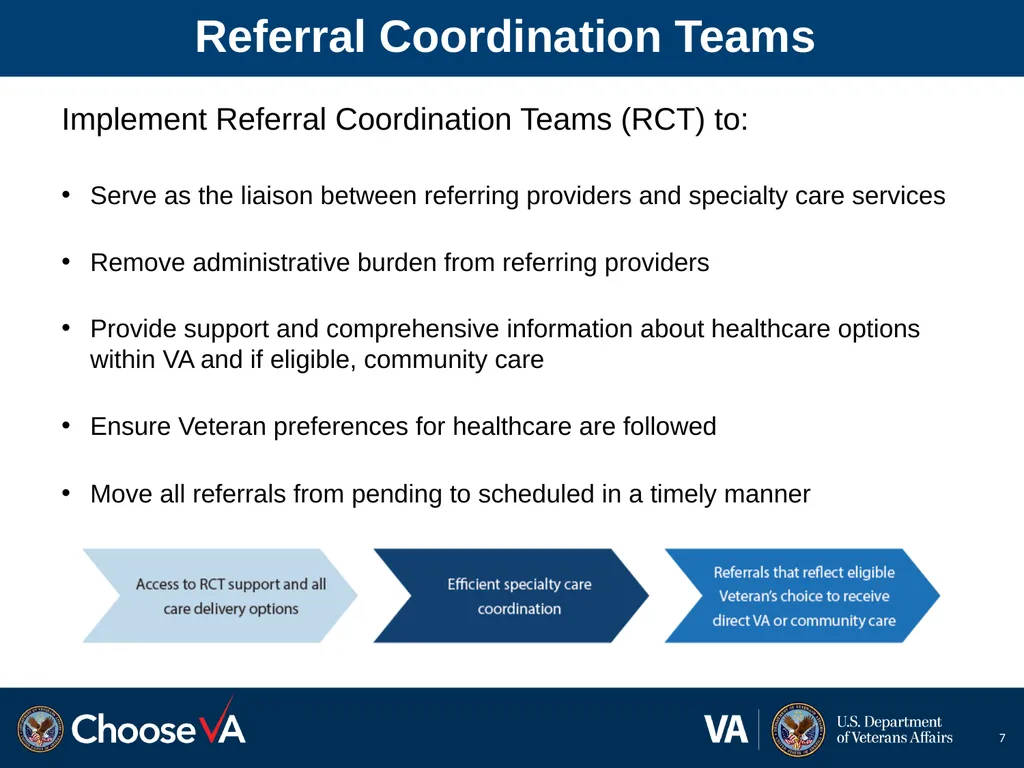Referral Coordination Initiative (RCI) February - slide 7 of 14