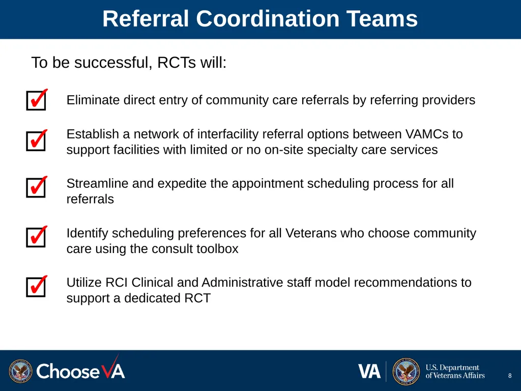 Referral Coordination Initiative (RCI) February - slide 8 of 14