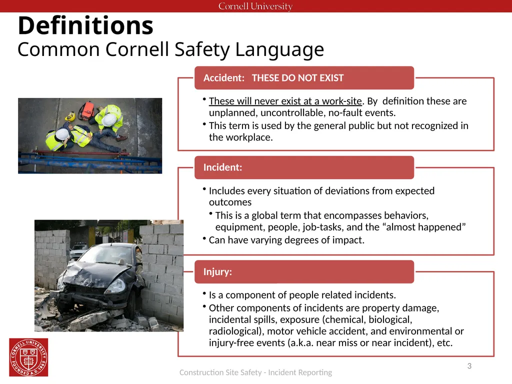 Construction Site Safety - Incident Reporting What - slide 3 of 10