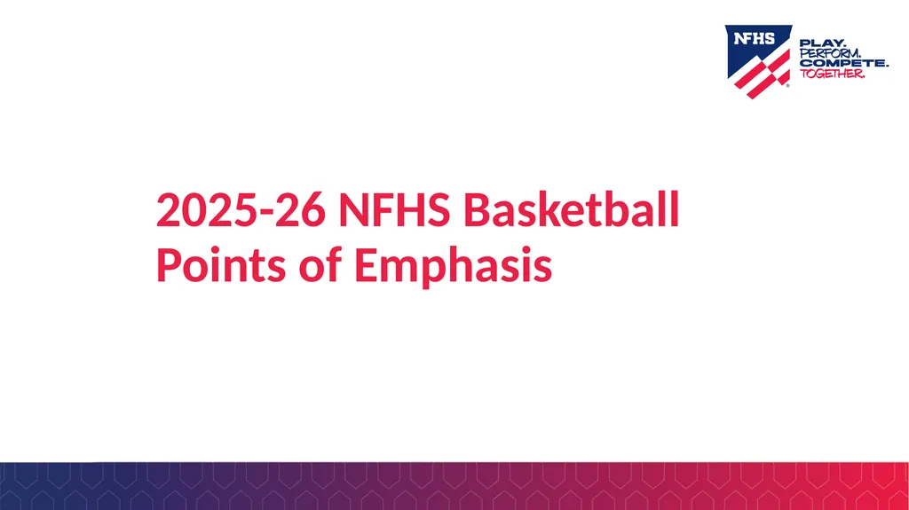 2025-26 NFHS Basketball Rules PowerPoint Rules - slide 25 of 36