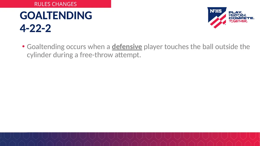 2025-26 NFHS Basketball Rules PowerPoint Rules - slide 4 of 36